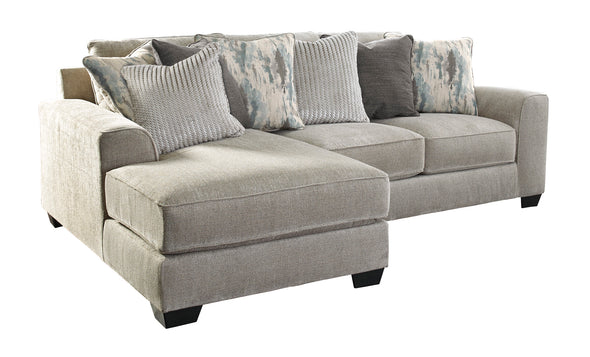 Ardsley Pewter 2-Piece LAF Sofa Chaise