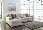 Ardsley Pewter 2-Piece Large LAF Sofa Chaise