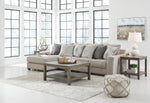 Ardsley Pewter 3-Piece LAF Sofa Chaise