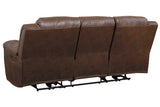 Stoneland Chocolate Power Reclining Sofa -  - Luna Furniture