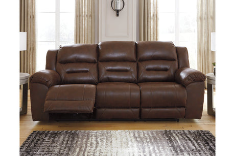 Stoneland Chocolate Power Reclining Sofa -  - Luna Furniture