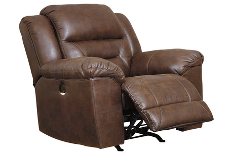 Stoneland Chocolate Power Recliner from Ashley - Luna Furniture