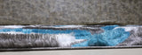 3D Shaggy Gray/Turquoise 5X7 Area Rug from Nova Furniture - Luna Furniture