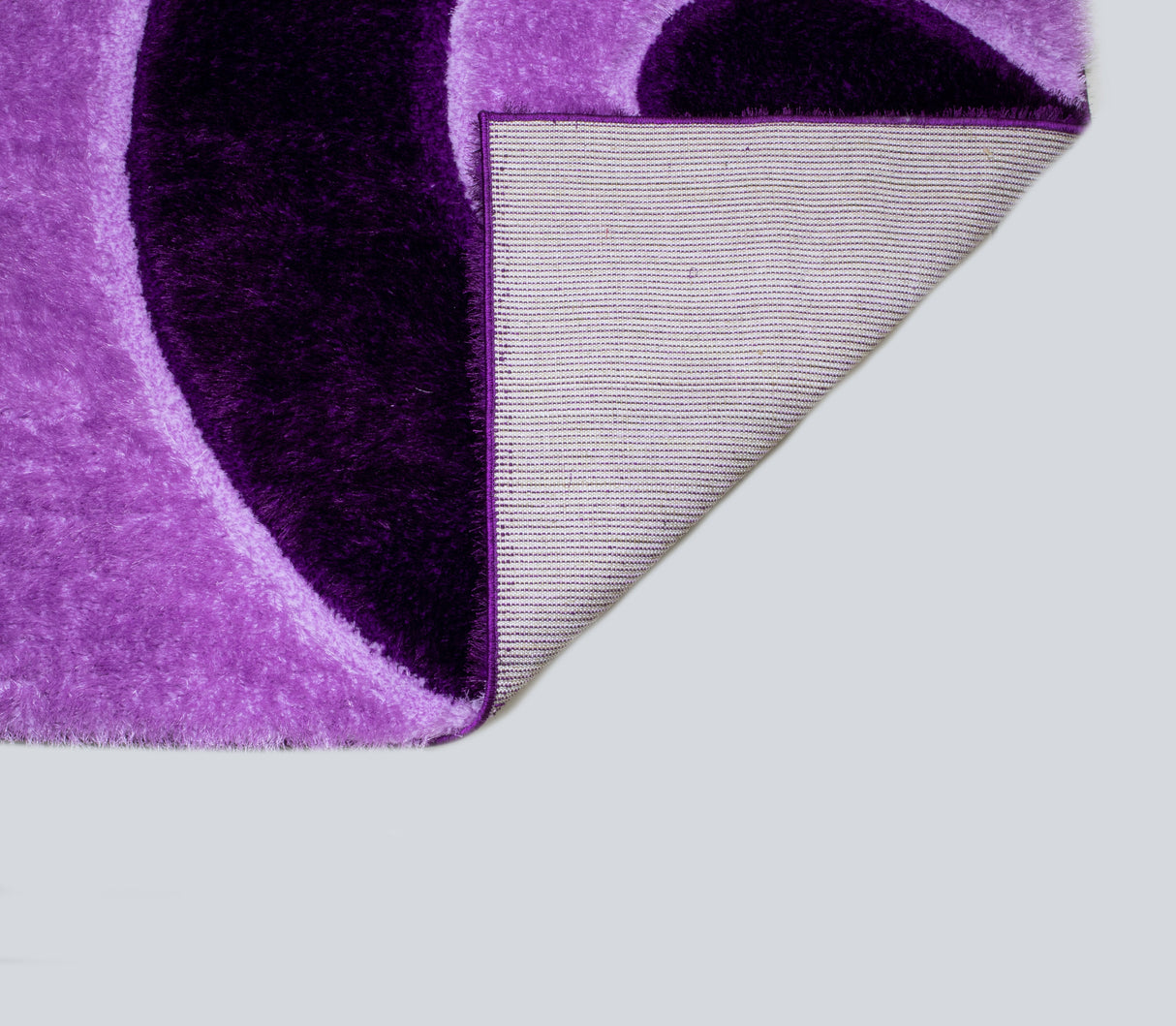 3D Shaggy Purple 5X7 Area Rug from Nova Furniture - Luna Furniture