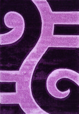 3D Shaggy Purple 5X7 Area Rug from Nova Furniture - Luna Furniture