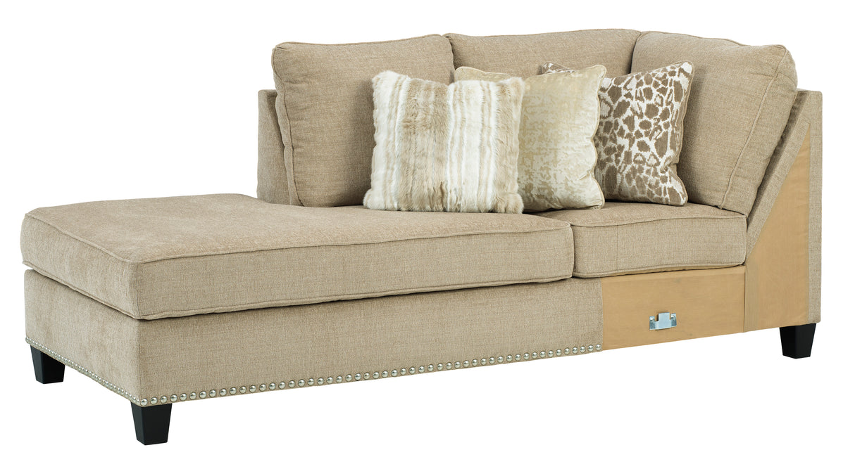 Dovemont Putty LAF Sectional - Luna Furniture