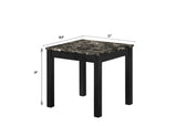 Thurner Marble Black 3-Piece Coffee Table Set
