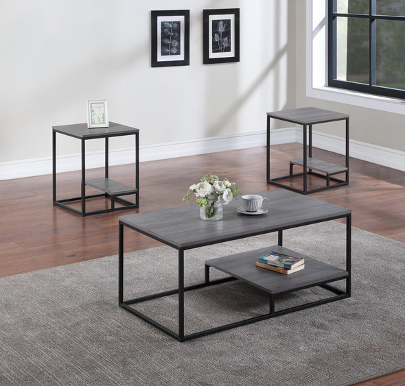 Macon Gray 3-Piece Coffee Table Set