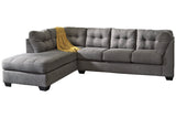 Maier Charcoal 2-Piece LAF Chaise Sleeper Sectional