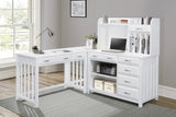 Blanche White 4-Piece Corner Desk from Homelegance - Luna Furniture