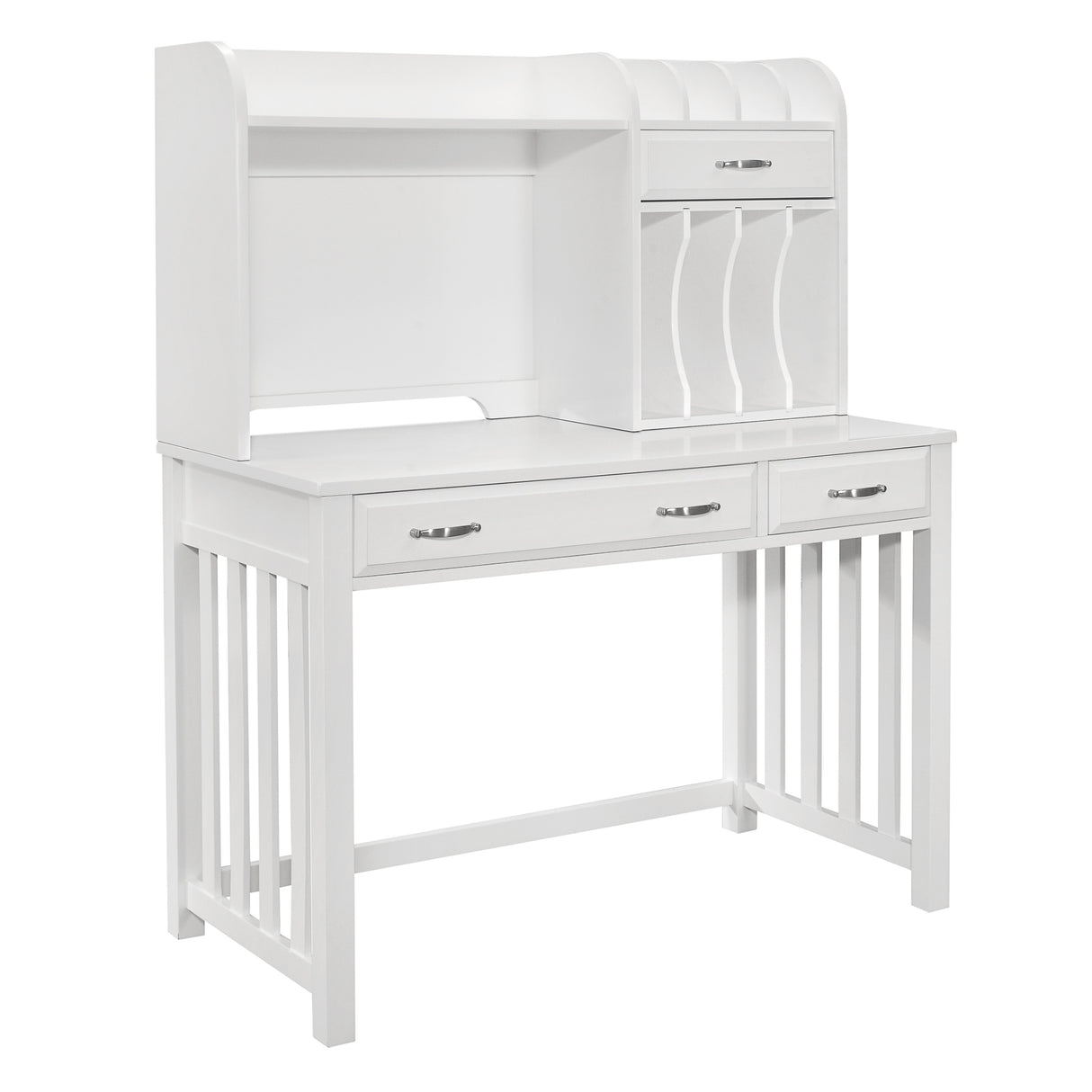 Blanche White Desk with Hutch from Homelegance - Luna Furniture