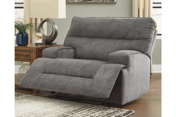 Coombs Charcoal Oversized Recliner