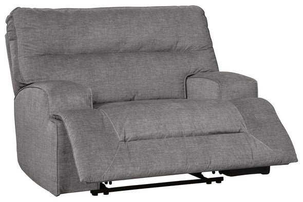 Coombs Charcoal Oversized Power Recliner