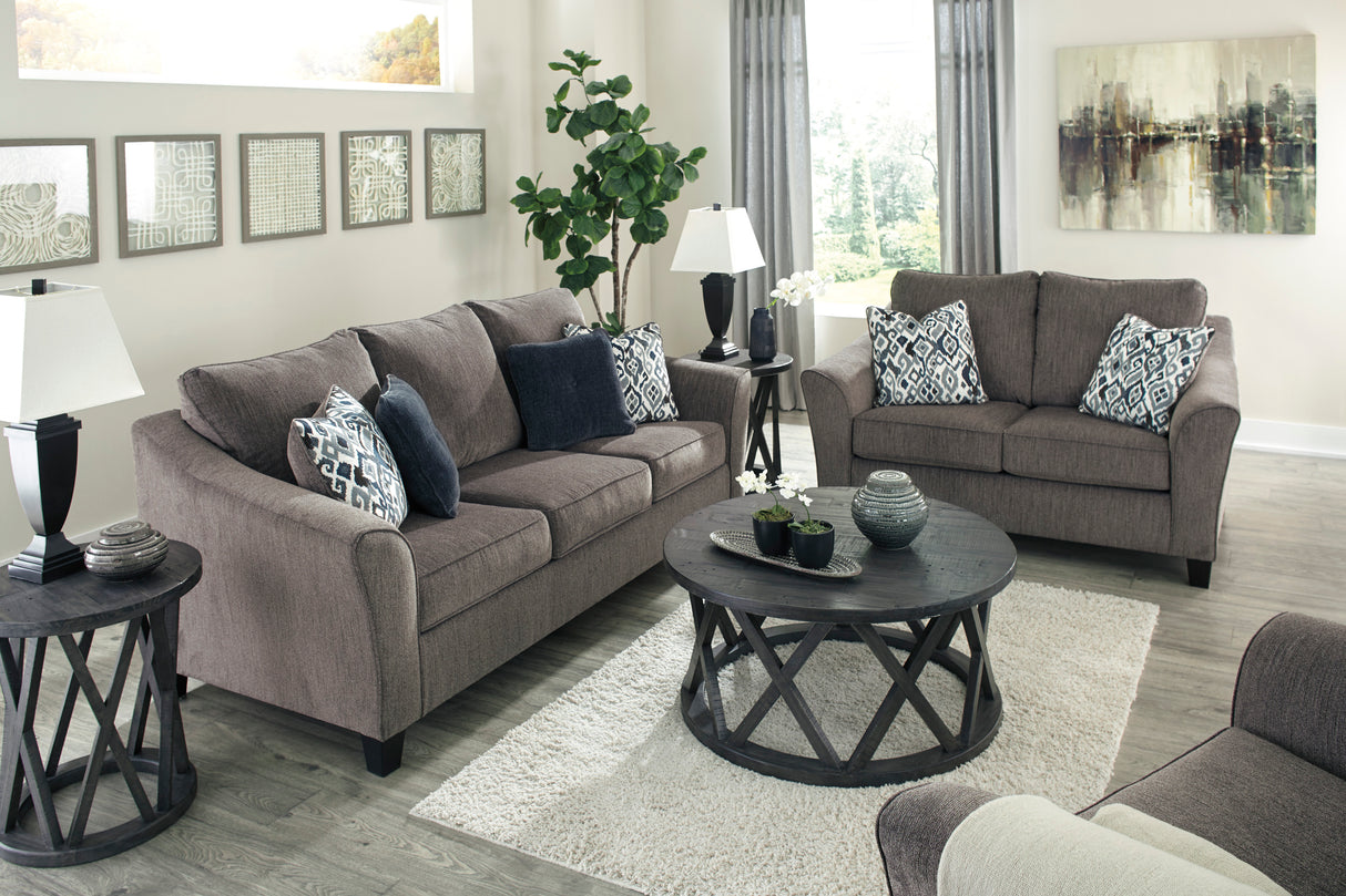Nemoli Slate Living Room Set - Luna Furniture