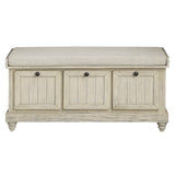 Woodwell Antique White Lift Top Storage Bench from Homelegance - Luna Furniture
