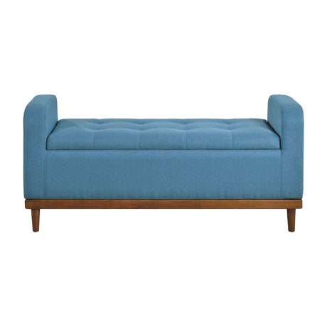 Brigitte Blue Lift Top Storage Bench from Homelegance - Luna Furniture