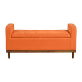 Brigitte Orange Lift Top Storage Bench from Homelegance - Luna Furniture