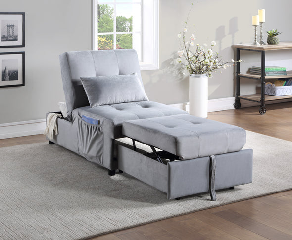 4615-F3 Lift Top Storage Bench with Pull-out Bed - Luna Furniture
