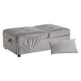 Garrell Brownish Gray Velvet Lift Top Storage Bench with Pull-out Bed from Homelegance - Luna Furniture