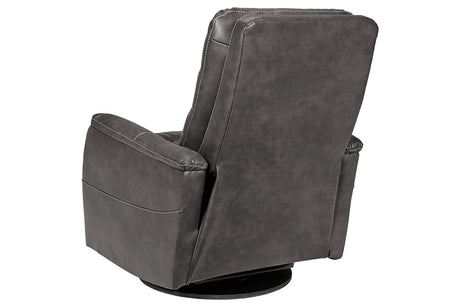 Riptyme Quarry Swivel Glider Recliner from Ashley - Luna Furniture