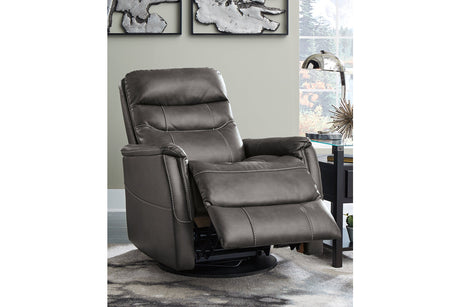 Riptyme Quarry Swivel Glider Recliner from Ashley - Luna Furniture