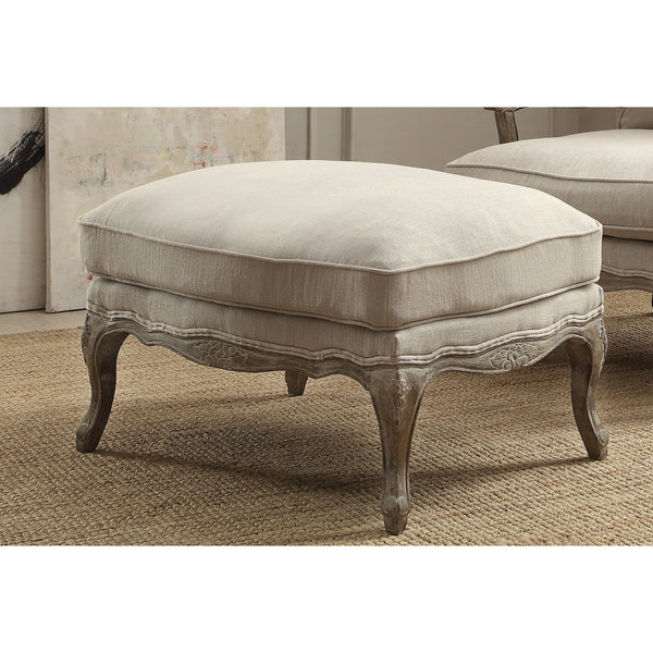 Parlier Show Wood Ottoman