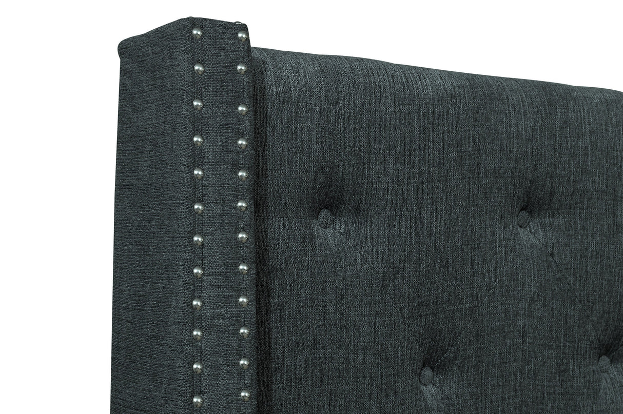 Fairborn Gray King Upholstered Storage Platform Bed from Homelegance - Luna Furniture