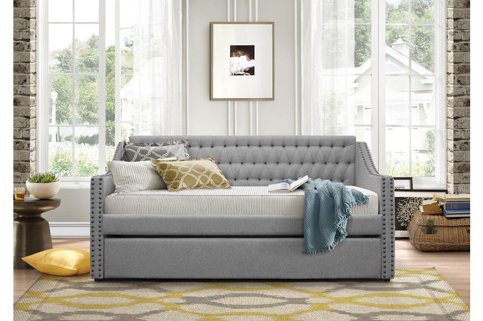 Tulney Gray Daybed with Trundle from Homelegance - Luna Furniture