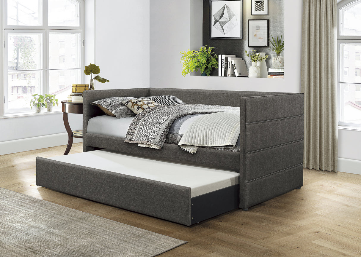Vining Dark Gray Daybed with Trundle from Homelegance - Luna Furniture