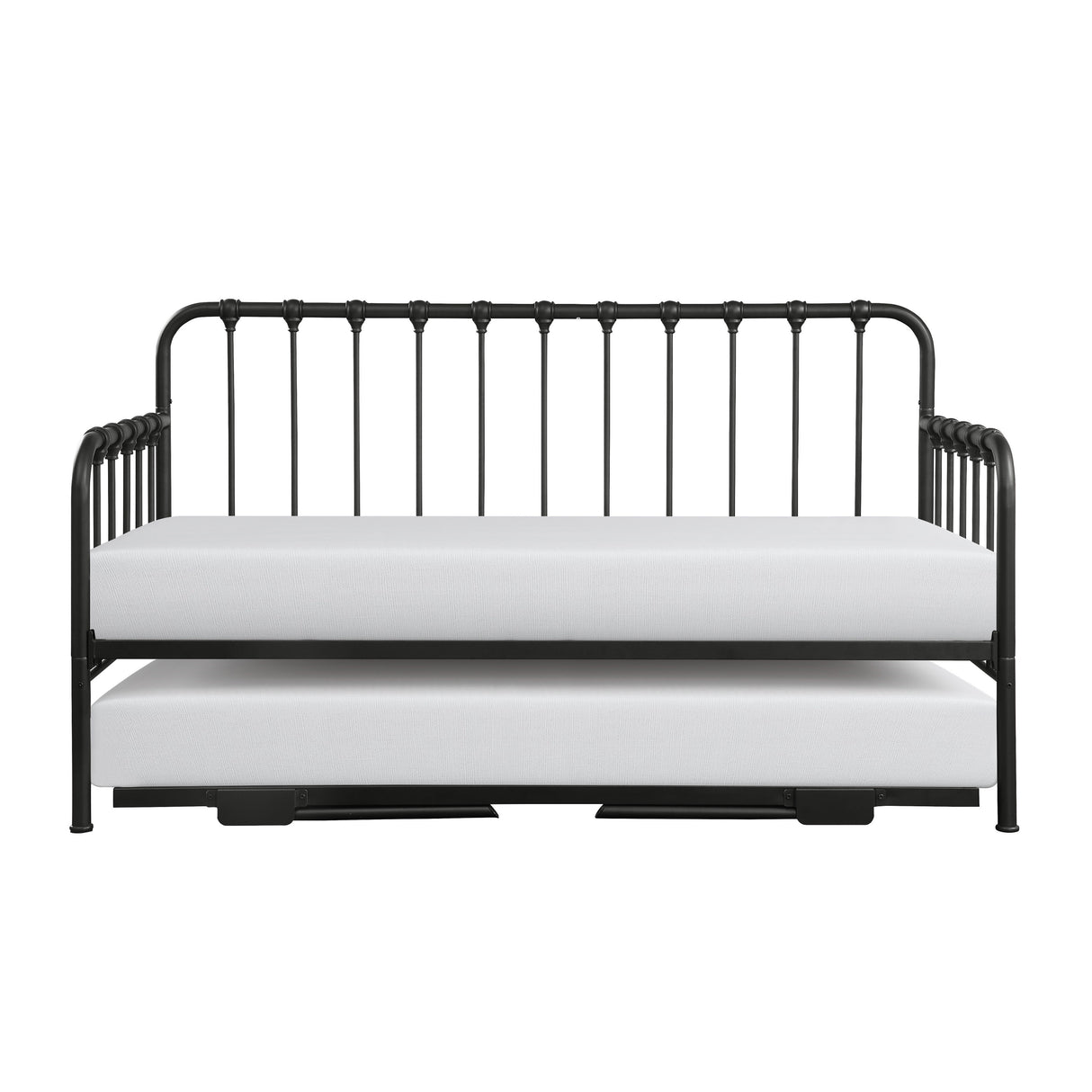 4983MBK-NT DAYBED WITH LIFT-UP TRUNDLE, BLACK, 3A - Luna Furniture