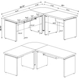 4PC DESK SET - 800891-S4 - Luna Furniture