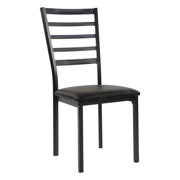Flannery Black/Brown Side Chair, Set of 4
