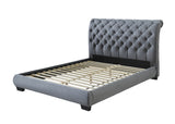 Carly Gray King Upholstered Platform Bed