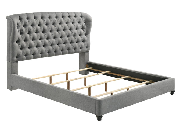 Linda Gray King Upholstered Panel Bed