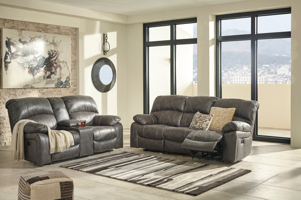 Dunwell Steel Power Reclining Living Room Set - Luna Furniture