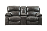 Dunwell Steel Power Reclining Loveseat with Console -  - Luna Furniture