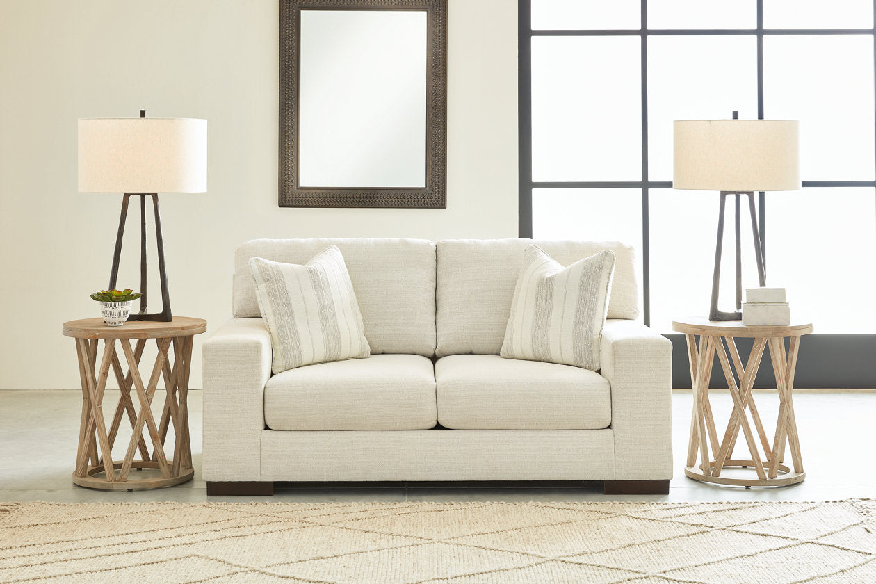 Maggie Birch Loveseat from Ashley - Luna Furniture
