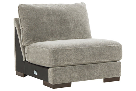 Bayless Smoke Armless Chair from Ashley - Luna Furniture