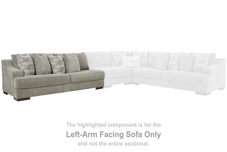 Bayless Smoke Left-Arm Facing Sofa from Ashley - Luna Furniture