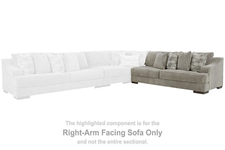 Bayless Smoke Right-Arm Facing Sofa from Ashley - Luna Furniture