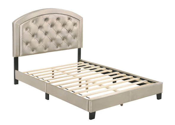 Gaby Gold Full Upholstered Platform Bed