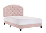 Gaby Pink Full Upholstered Platform Bed