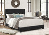 Erin Black PU Leather King Upholstered Bed - Luna Furniture