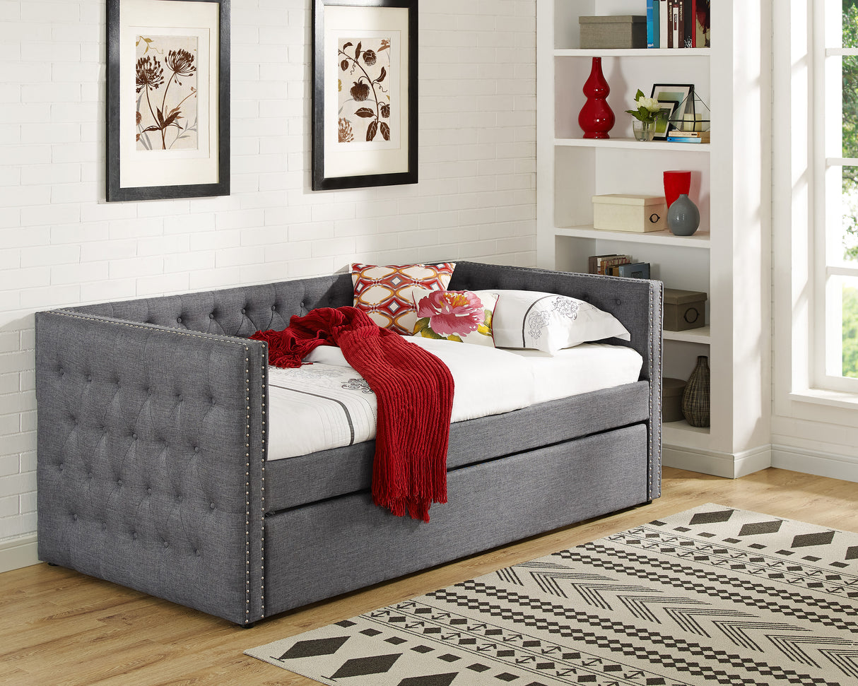 Trina Gray Twin Daybed from Crown Mark - Luna Furniture