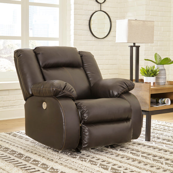 Denoron Chocolate Power Reclining Living Room Set - Luna Furniture
