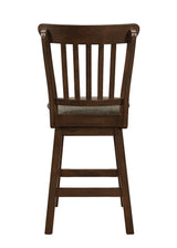 Schleiger Cherry Extendable Swivel Counter Height Set from Homelegance - Luna Furniture