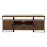 Sedley Walnut/Rustic Black Entertainment Center from Homelegance - Luna Furniture