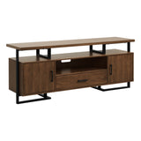 Sedley Walnut/Rustic Black Entertainment Center from Homelegance - Luna Furniture