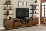Sedley Walnut/Rustic Black TV Stand from Homelegance - Luna Furniture