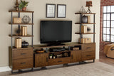 Sedley Walnut/Rustic Black Entertainment Center from Homelegance - Luna Furniture